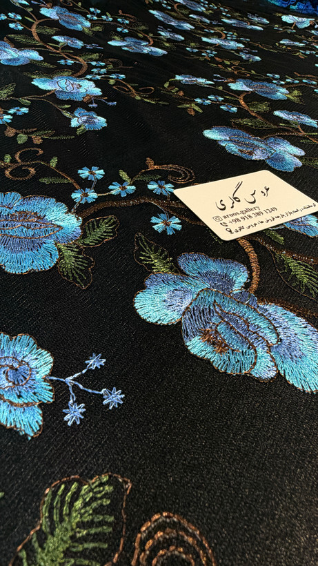 تور ابریشم دوزی طرح سوم